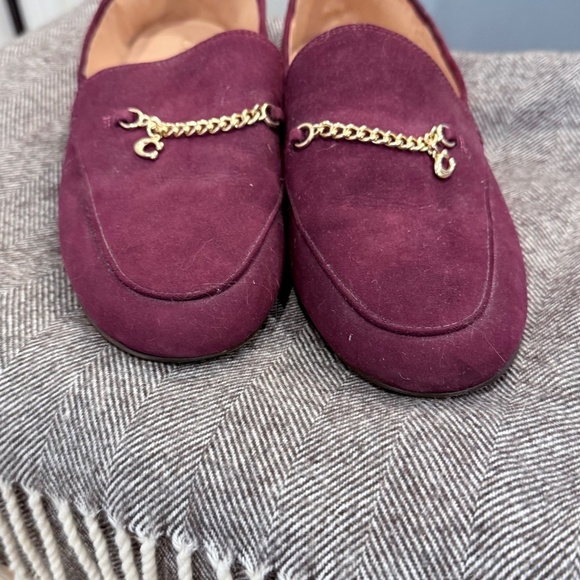 Coach Suede Chain Loafers Size 10 - Picture 2 of 4